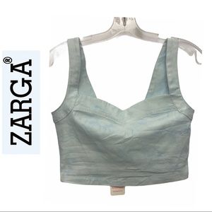 Zarga Aqua Tie Dye Crop Top